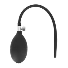 Load image into Gallery viewer, Black Inflatable Silicone Penis Plug