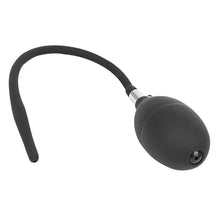 Load image into Gallery viewer, Black Inflatable Silicone Penis Plug