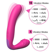Load image into Gallery viewer, Double Ended Dildo Vibrator Inverted