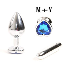Load image into Gallery viewer, Jeweled Butt Plug & Vibrator Set