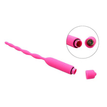 Load image into Gallery viewer, 10-Speed Vibrating Wavy Silicone Penis Plug