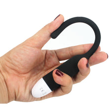 Load image into Gallery viewer, 7-Speed Black Vibrating Silicone Penis Plug