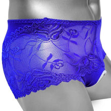 Load image into Gallery viewer, Crotchless Sissy Lace Boxer
