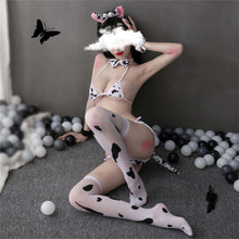 Load image into Gallery viewer, Cute Anime Cow Cosplay Lingerie Set