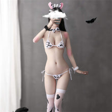 Load image into Gallery viewer, Cute Anime Cow Cosplay Lingerie Set