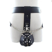 Load image into Gallery viewer, PU Leather Penis Bdsm Chastity Belt