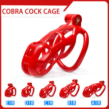 Load image into Gallery viewer, Red Cobra Chastity Cage Kit 1.77 To 4.13 Inches Long
