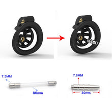 Load image into Gallery viewer, Removable Cobra Chastity Lock with Arc Snap Ring and Catheter