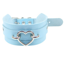 Load image into Gallery viewer, Sexy silver peach heart necklace neck cover