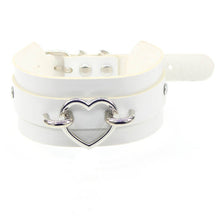 Load image into Gallery viewer, Sexy silver peach heart necklace neck cover