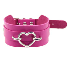 Load image into Gallery viewer, Sexy silver peach heart necklace neck cover