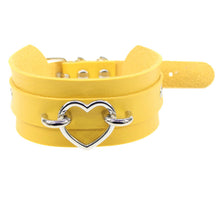 Load image into Gallery viewer, Sexy silver peach heart necklace neck cover