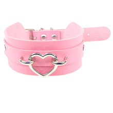 Load image into Gallery viewer, Sexy silver peach heart necklace neck cover