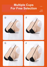 Load image into Gallery viewer, Short Round Neck Half Body Solid Breast Forms