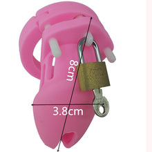 Load image into Gallery viewer, Silicone Chastity Cage  Perverse Pink(all rings included)