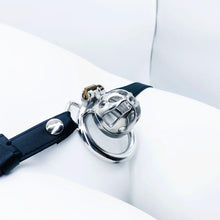 Load image into Gallery viewer, Small Chastity Cage Steel With Belt