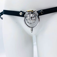 Load image into Gallery viewer, Small Chastity Cage Steel With Belt
