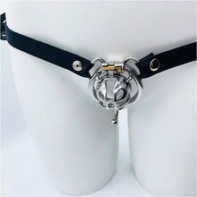 Load image into Gallery viewer, Small Chastity Cage Steel With Belt