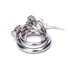 Load image into Gallery viewer, Small Chastity Device 1.10 inches, 1.58 inches, and 2.04 inches long