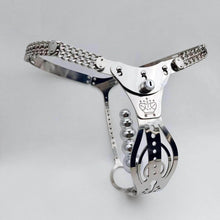 Load image into Gallery viewer, Stainless Steel 2.0 Hollowed Out Adjustable Chastity Belt For Female