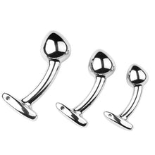 Load image into Gallery viewer, Stainless Steel Bend Anal Butt Plugs