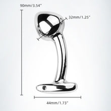 Load image into Gallery viewer, Stainless Steel Bend Anal Butt Plugs