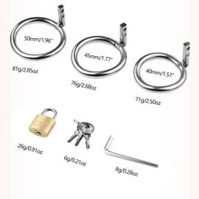 Load image into Gallery viewer, Stainless Steel Rivet Chastity Cage