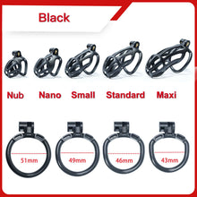 Load image into Gallery viewer, Stripe Cobra Chastity Cage with 4 Arc Rings