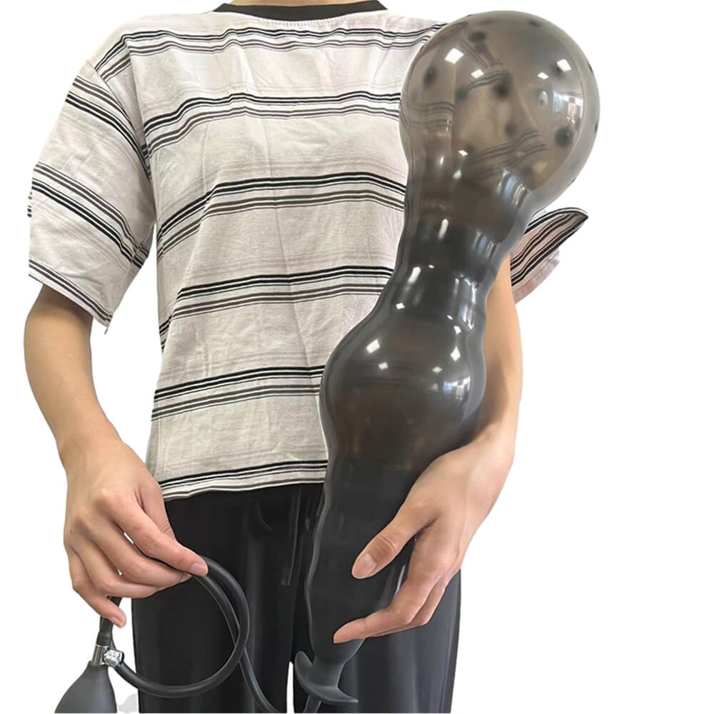 Super Huge Anal Plug Inflatable Big Butt Plug CHASTITY CAGE CO Super Huge Anal Plug Inflatable Big Butt Plug CHASTITY CAGE CO