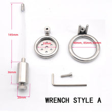 Load image into Gallery viewer, Urethral Inverted Chastity Cage - Wrench Version