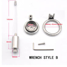 Load image into Gallery viewer, Urethral Inverted Chastity Cage - Wrench Version