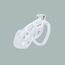 Load image into Gallery viewer, White Cobra Chastity Cage Kit 1.77 To 4.13 Inches Long