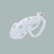 Load image into Gallery viewer, White Cobra Chastity Cage Kit 1.77 To 4.13 Inches Long