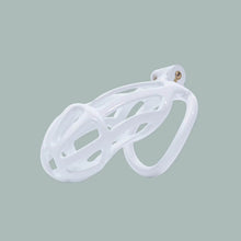 Load image into Gallery viewer, White Stripe Cobra Chastity Cage Kit 1.77 To 4.13 Inches Long