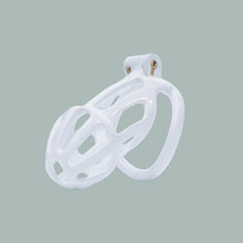 Load image into Gallery viewer, White Stripe Cobra Chastity Cage Kit 1.77 To 4.13 Inches Long