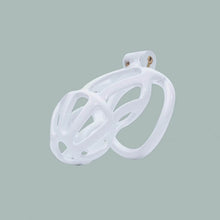 Load image into Gallery viewer, White Stripe Cobra Chastity Cage Kit 1.77 To 4.13 Inches Long