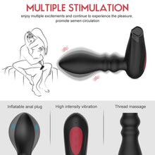 Load image into Gallery viewer, Wireless Remote Control Vibrator Inflatable Anal Plug