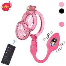 Load image into Gallery viewer, Soft Cobra Chastity Cage With App Controlled Butt Plug 

