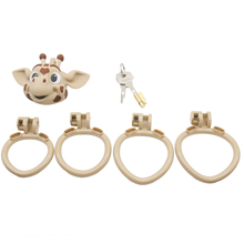 Load image into Gallery viewer, Giraffe Head Chastity Cage
