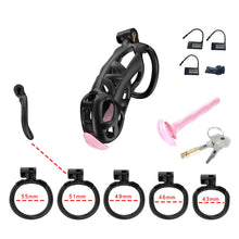 Load image into Gallery viewer, Maxi Mamba Chastity Cage With Urethral side view

