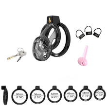 Load image into Gallery viewer, Soft Mamba Chastity Cage Set pink silicone kit details
