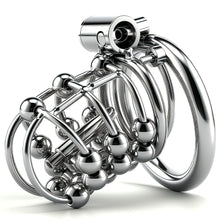 Load image into Gallery viewer, Stainless Steel Bead PA Chastity Cage
