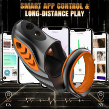 Load image into Gallery viewer, App and Remote-Controlled Silicone Electric Chastity Cage
