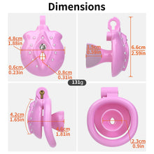 Load image into Gallery viewer, Time Tide Gem-Accented Flat ABS Chastity Cage
