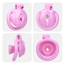 Load image into Gallery viewer, Time Tide Gem-Accented Flat ABS Chastity Cage
