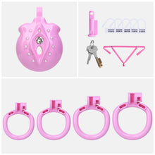 Load image into Gallery viewer, Time Tide Gem-Accented Flat ABS Chastity Cage

