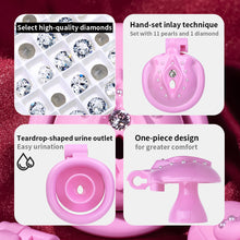 Load image into Gallery viewer, Time Tide Gem-Accented Flat ABS Chastity Cage
