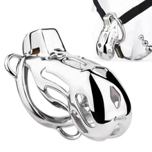 Load image into Gallery viewer, Steel Mamba Chastity Cage 2026 Edition side view
