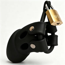Afbeelding in Gallery-weergave laden, Black cage with brass padlock
