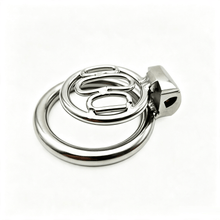 Load image into Gallery viewer, Breathable Flat Stainless Steel Chastity Cage in the main gallery view
